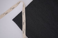 Denim Teddy Sherpa Fleece Fabric - Black