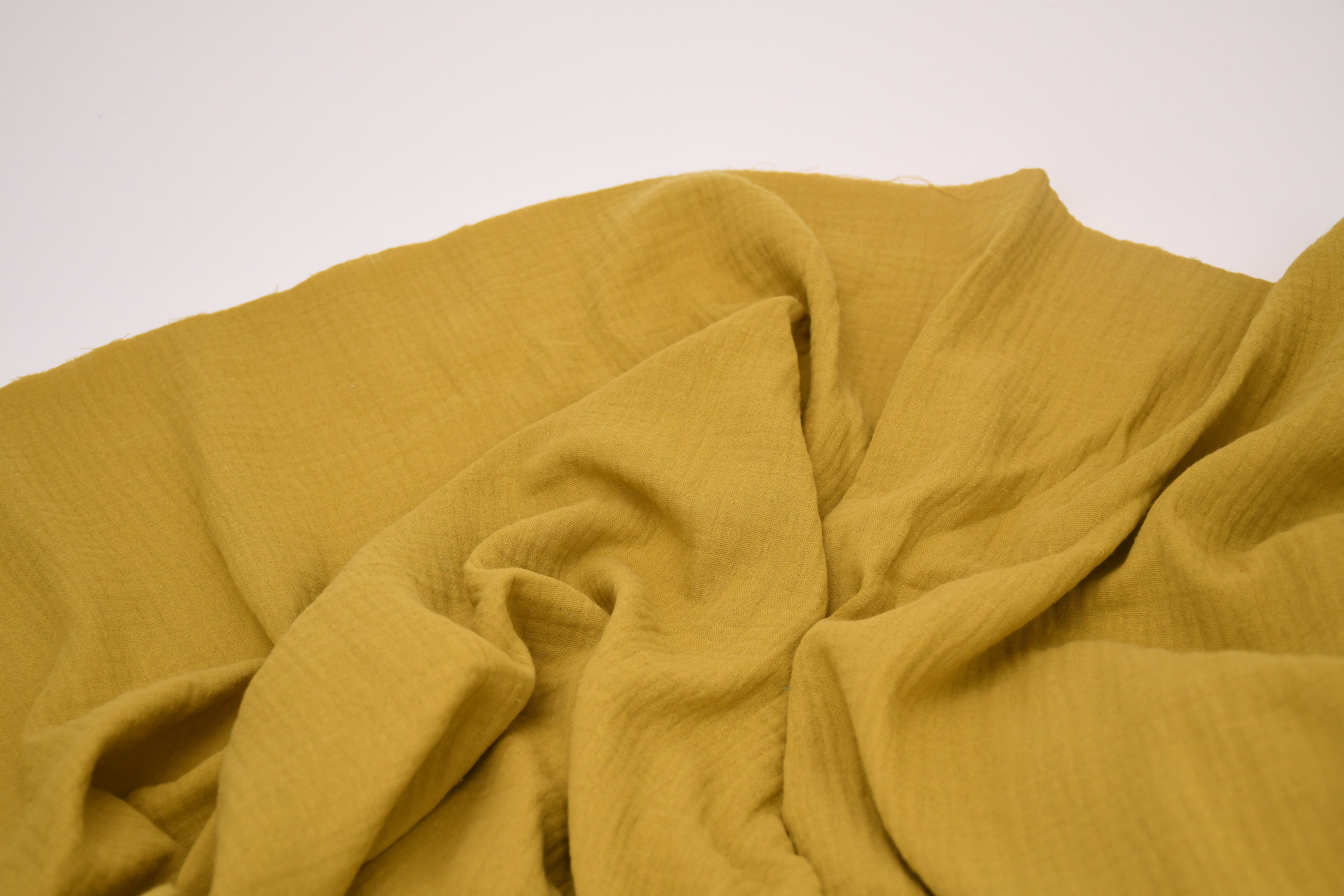 100% Cotton Double Gauze Muslin Fabric - Chartreuse