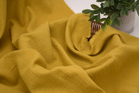 100% Cotton Double Gauze Muslin Fabric - Chartreuse