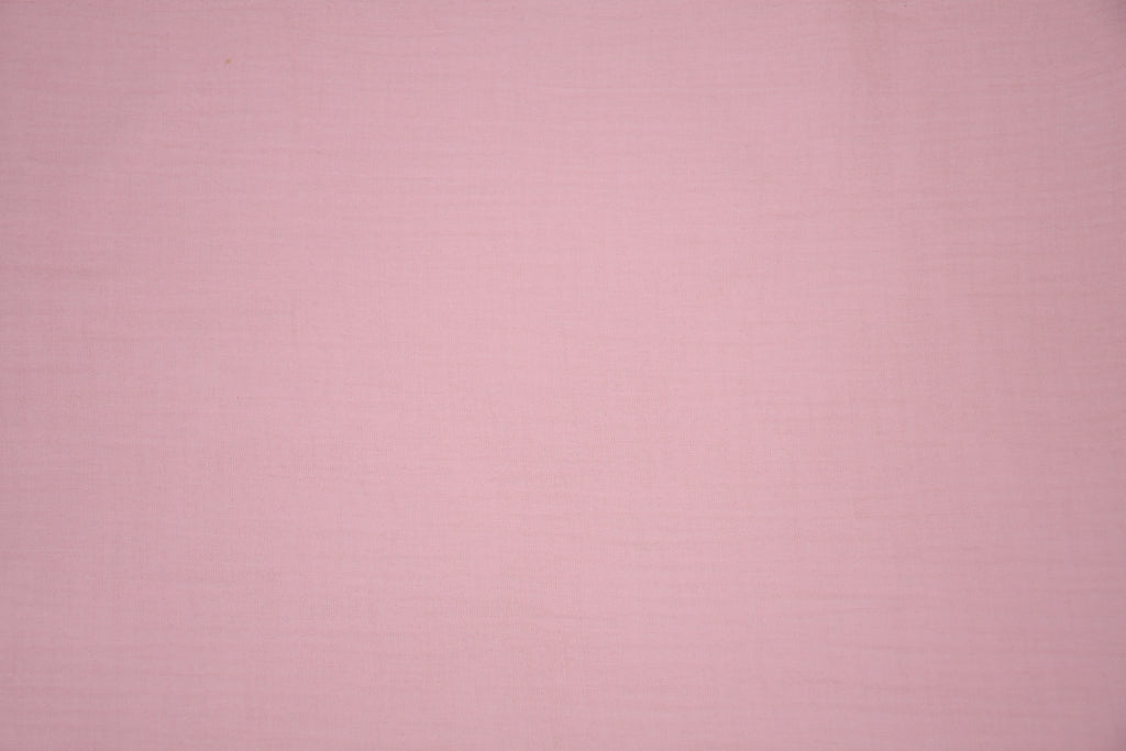 100% Cotton Double Gauze Muslin Fabric -  Baby Pink