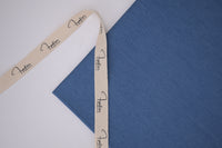 5oz Soft Cotton Spandex Chambray Denim Fabric– Stone Blue