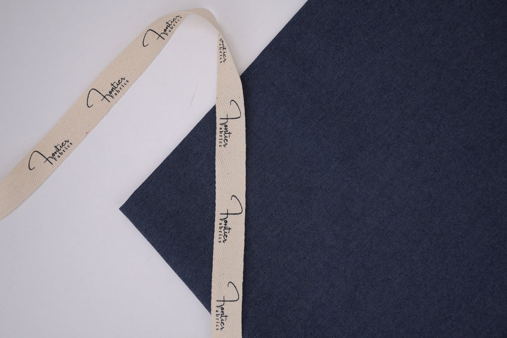 Denim chambray lavé 5 oz – Bleu encre