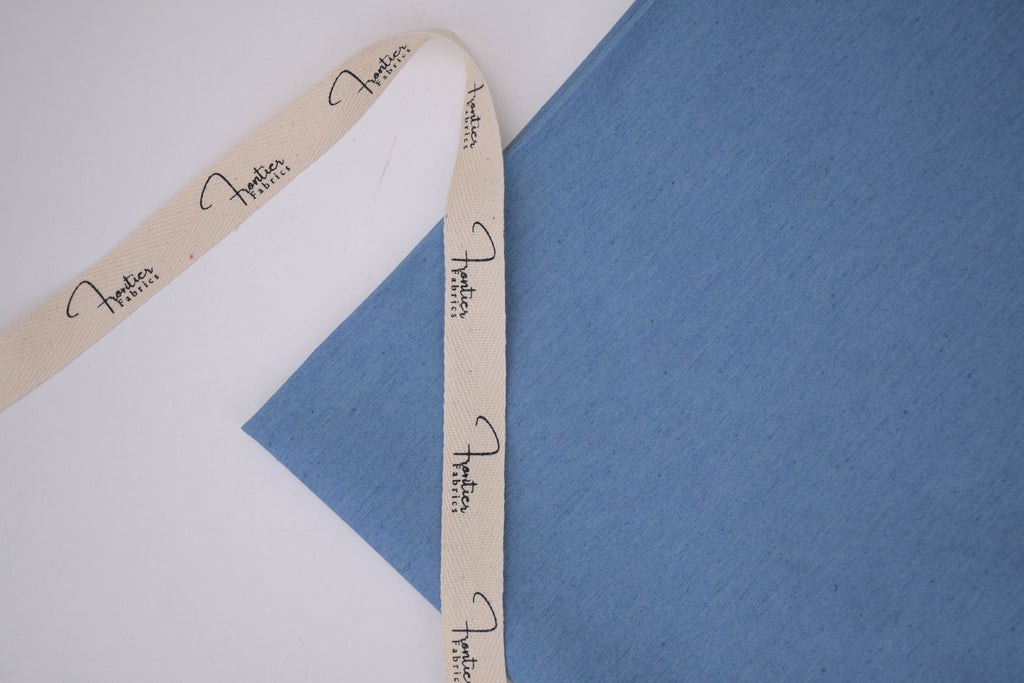 5oz Soft Cotton Spandex Chambray Denim Fabric– Light Blue