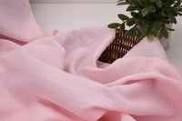 100% Cotton Double Gauze Muslin Fabric -  Baby Pink
