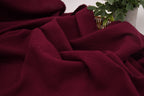 100% Cotton Double Gauze Muslin Fabric - Burgundy