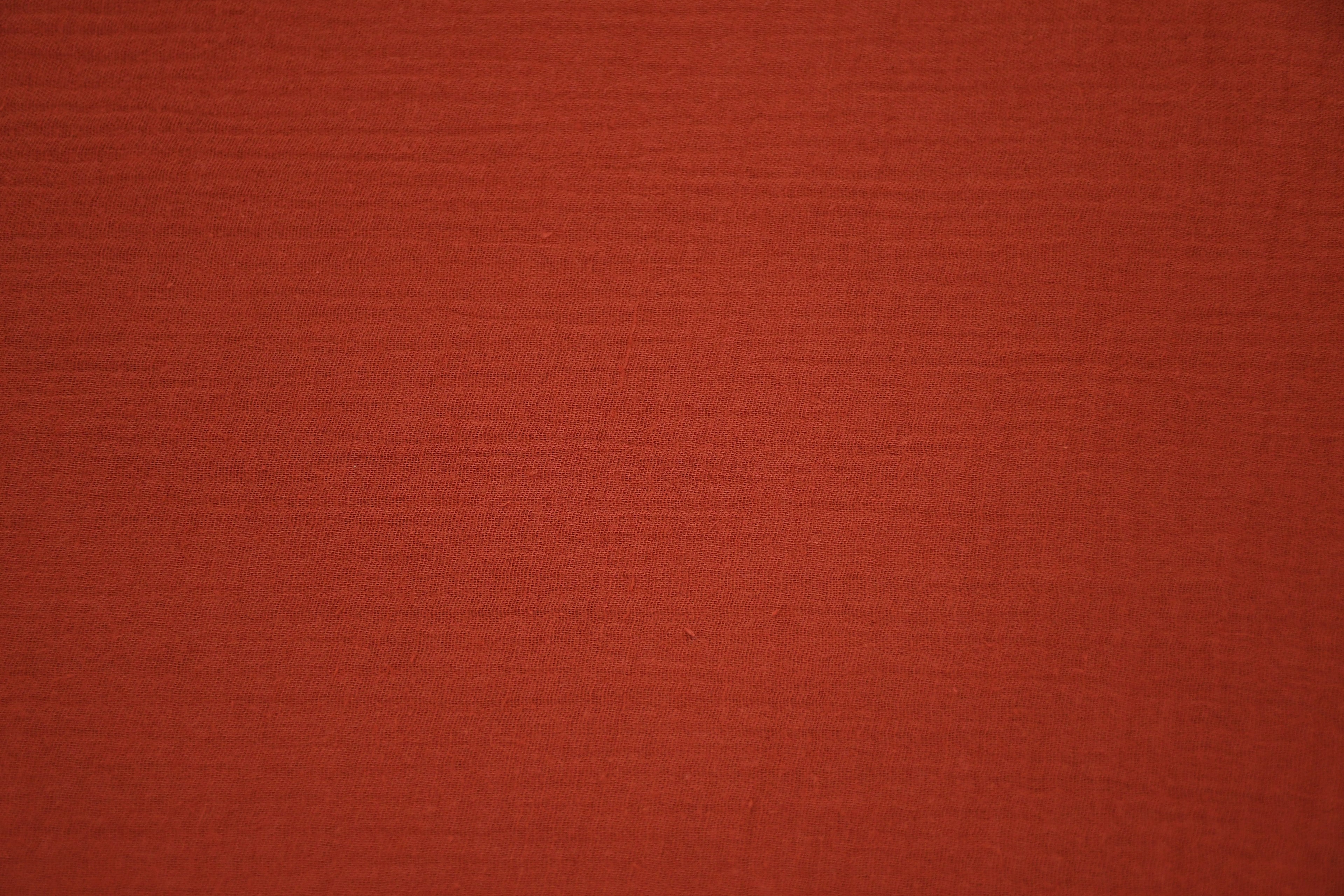 100% Cotton Double Gauze Muslin Fabric - Rust