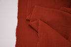 100% Cotton Double Gauze Muslin Fabric - Rust