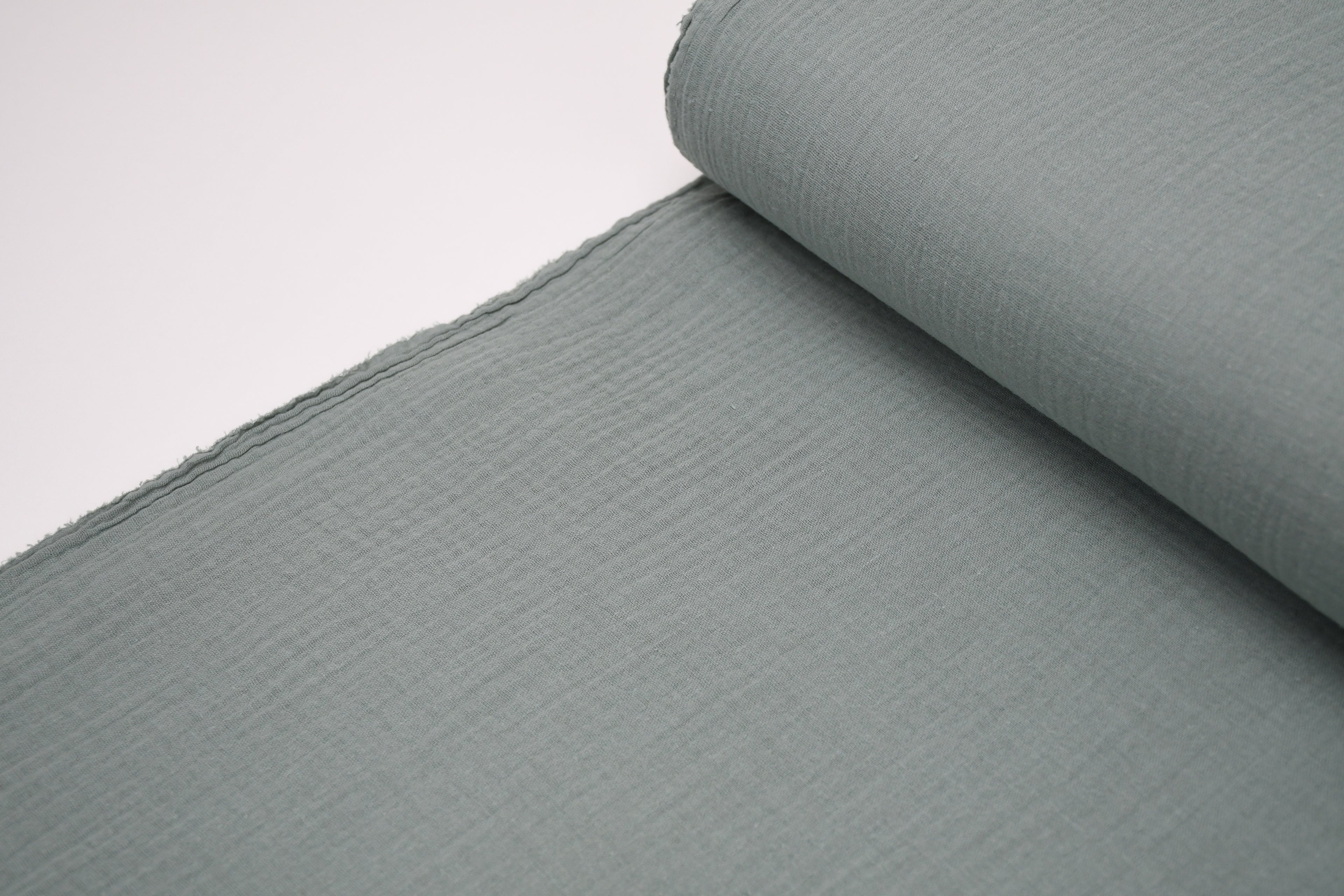 100% Cotton Double Gauze Muslin Fabric -  Sage