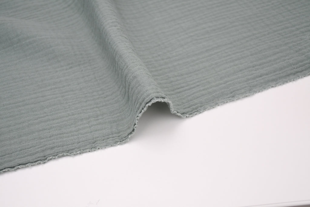 100% Cotton Double Gauze Muslin Fabric -  Sage