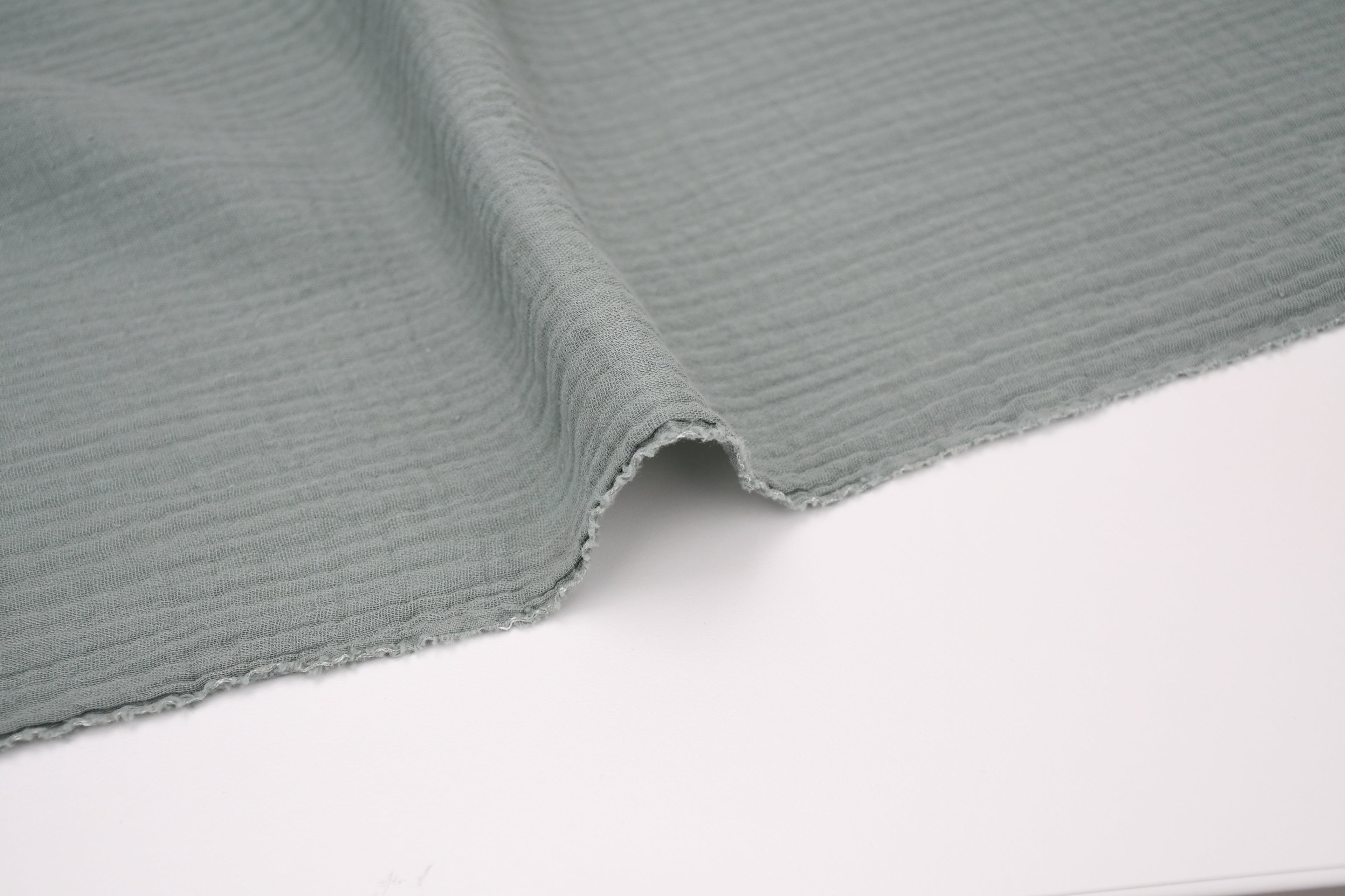 100% Cotton Double Gauze Muslin Fabric -  Sage
