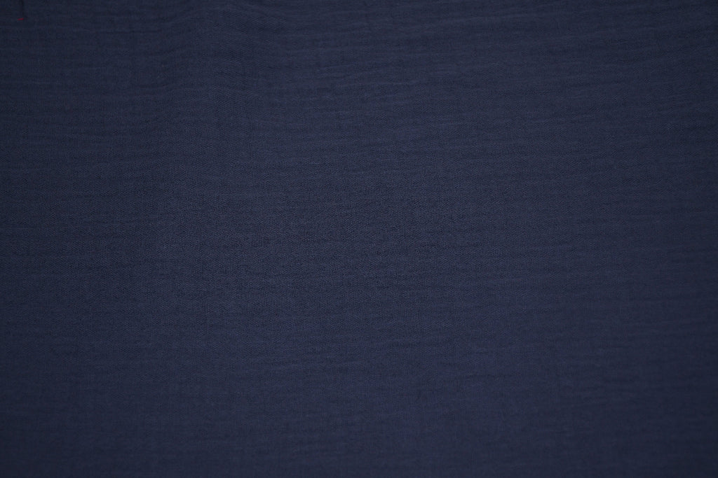 100% Cotton Double Gauze Muslin Fabric - Denim