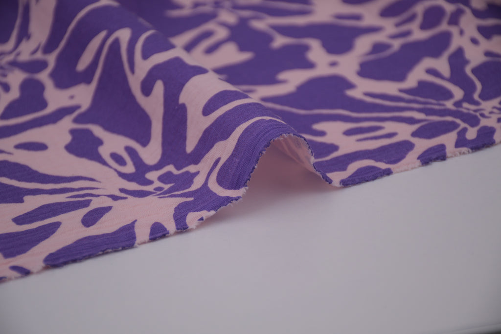 100% Cotton Muslin Double Gauze Print - Wisteria Bloom