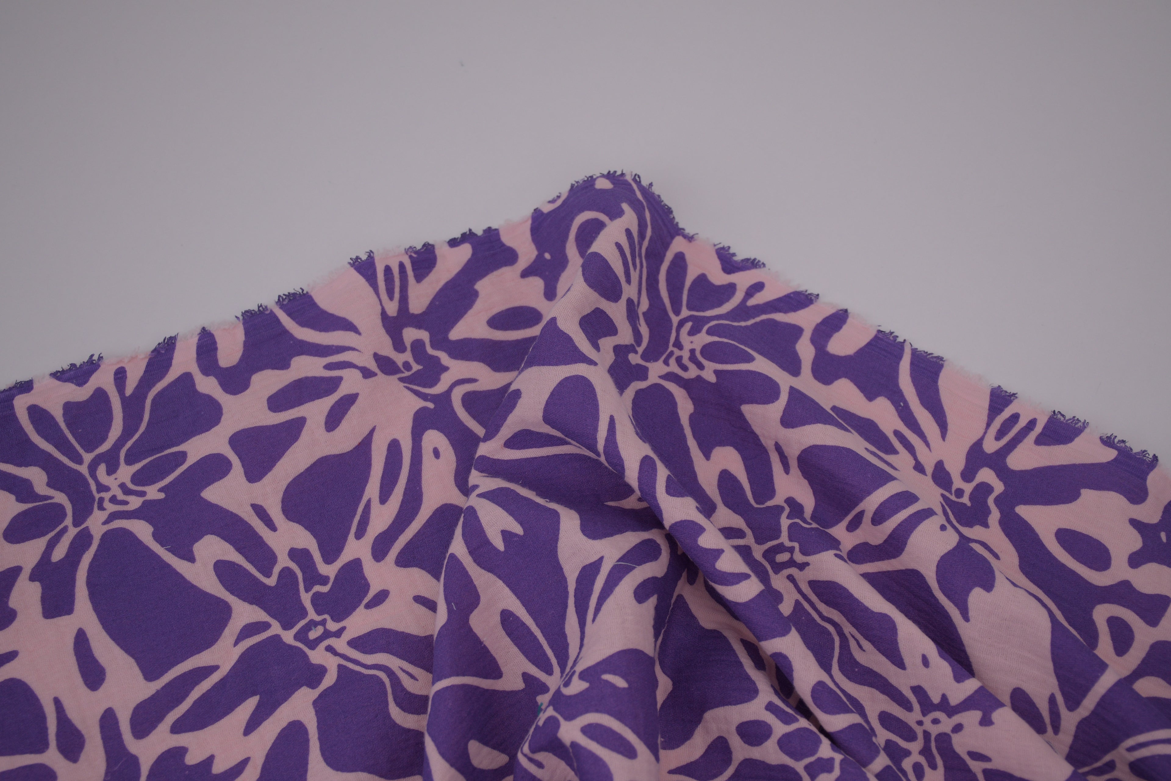 100% Cotton Muslin Double Gauze Print - Wisteria Bloom