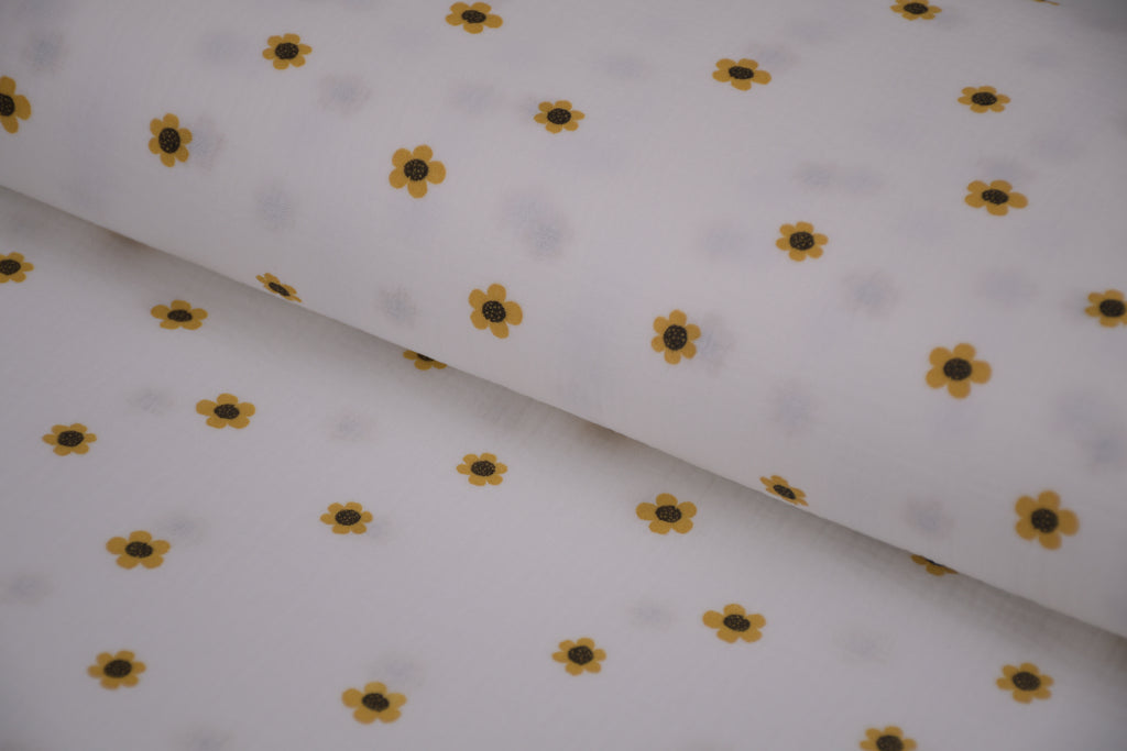 100% Cotton Muslin Double Gauze Print - Little Marigold