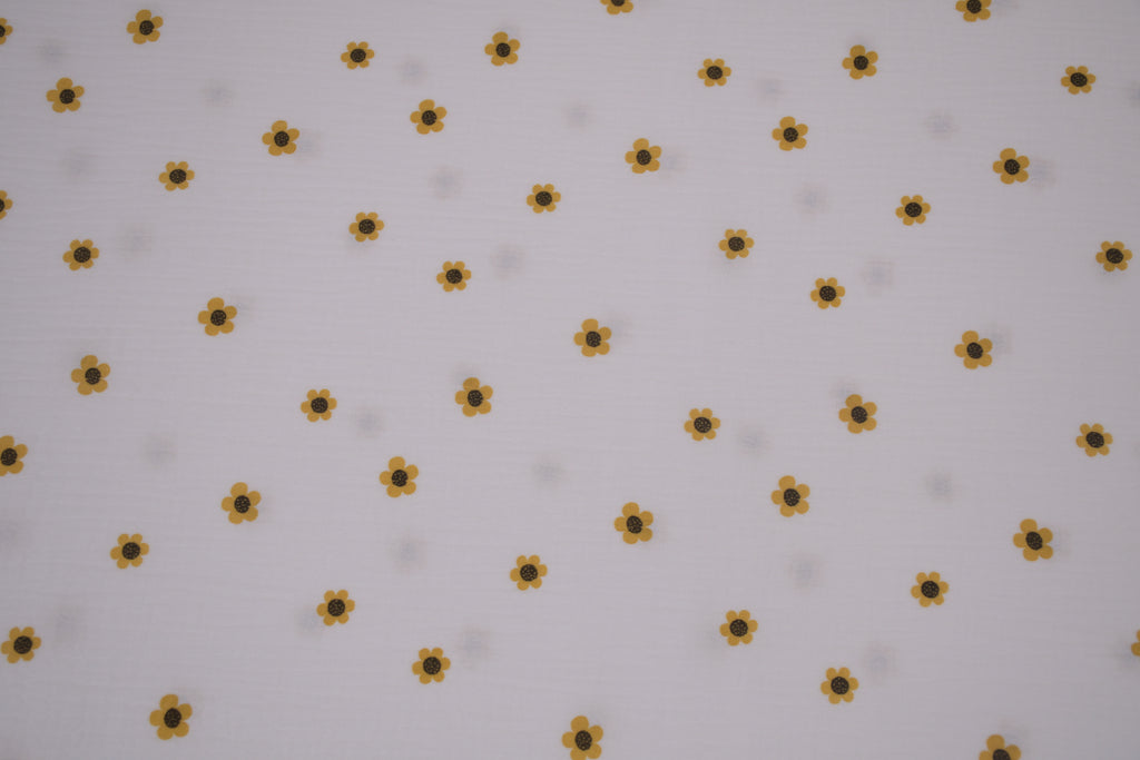 100% Cotton Muslin Double Gauze Print - Little Marigold