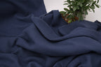 100% Cotton Double Gauze Muslin Fabric - Denim
