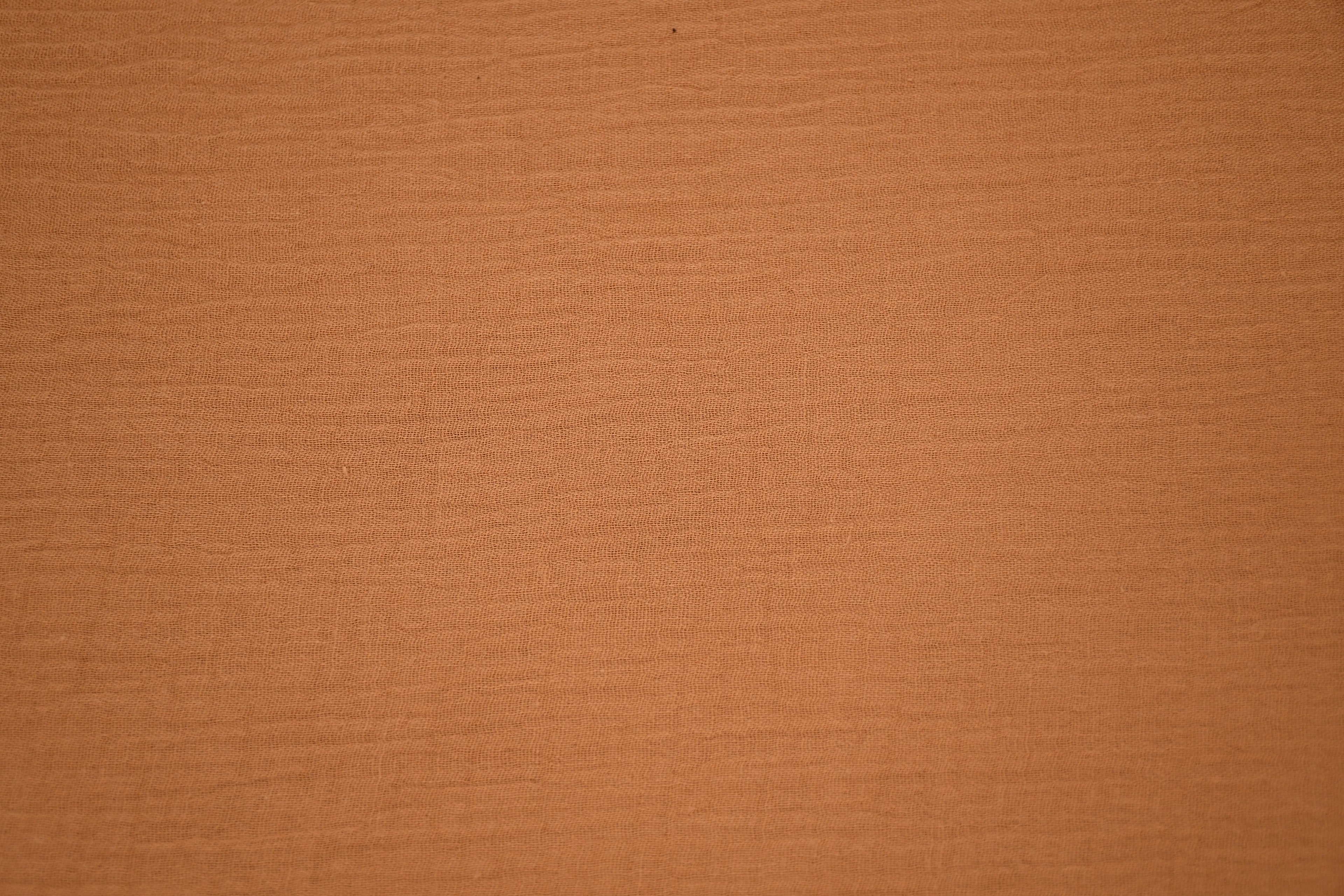100% Cotton Double Gauze Muslin Fabric - Camel