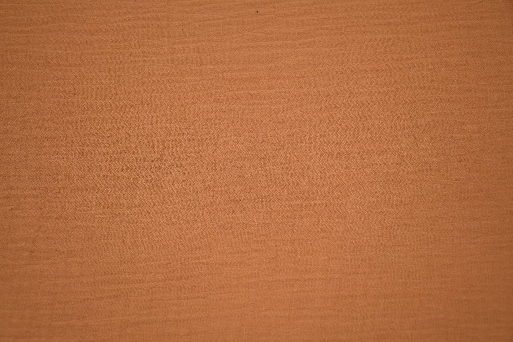 100% Cotton Double Gauze Muslin Fabric - Bronze