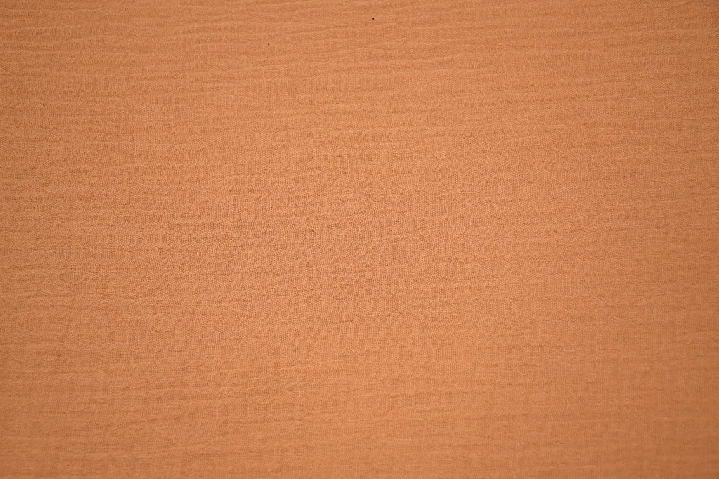 100% Cotton Double Gauze Muslin Fabric - Camel