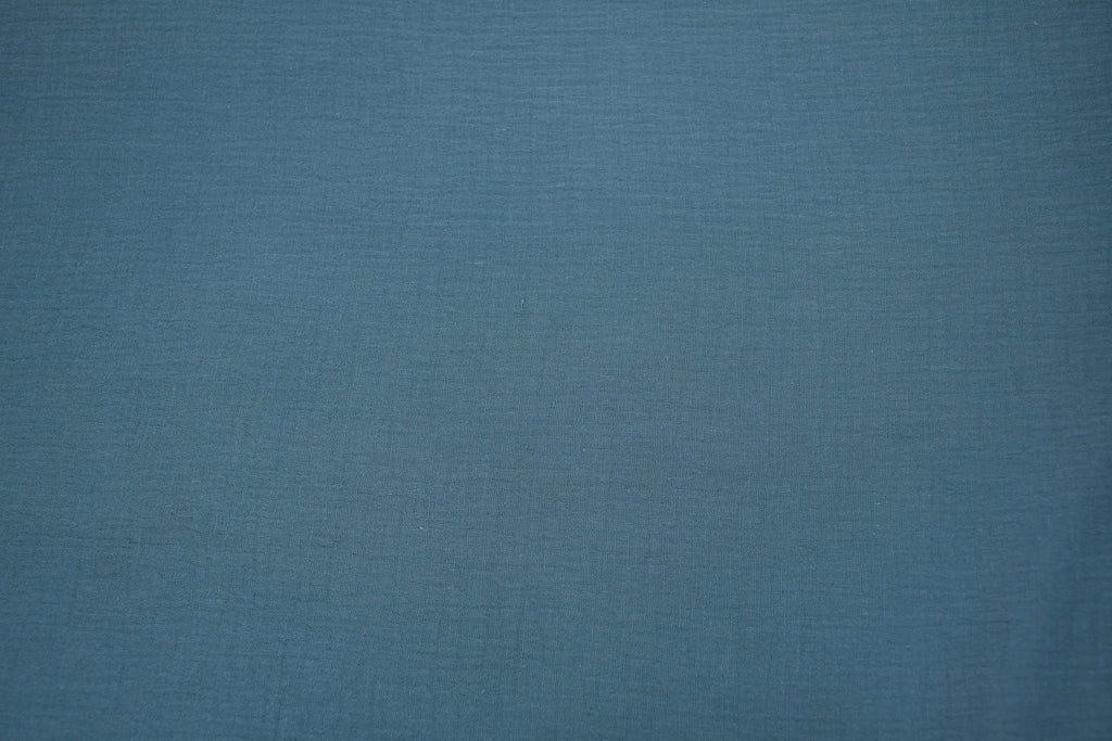 100% Cotton Double Gauze Muslin Fabric -  Soft Teal