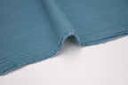 100% Cotton Double Gauze Muslin Fabric -  Soft Teal