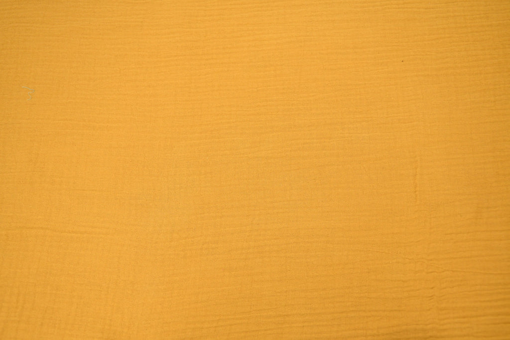 100% Cotton Double Gauze Muslin Fabric - Sunflower