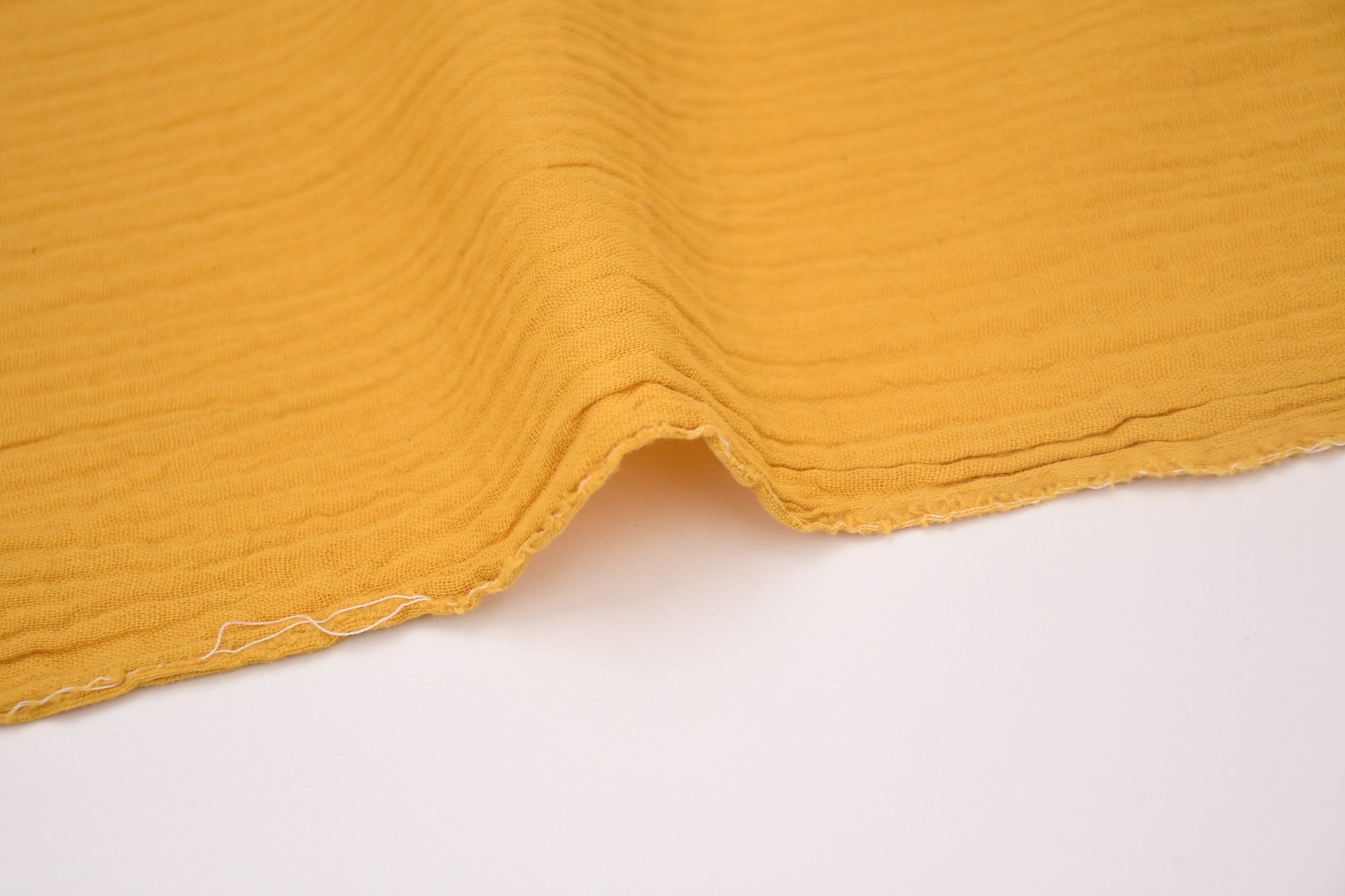 100% Cotton Double Gauze Muslin Fabric - Sunflower