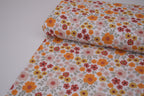 100% Cotton Muslin Double Gauze Print - Retro Wildflowers