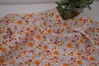 100% Cotton Muslin Double Gauze Print - Retro Wildflowers