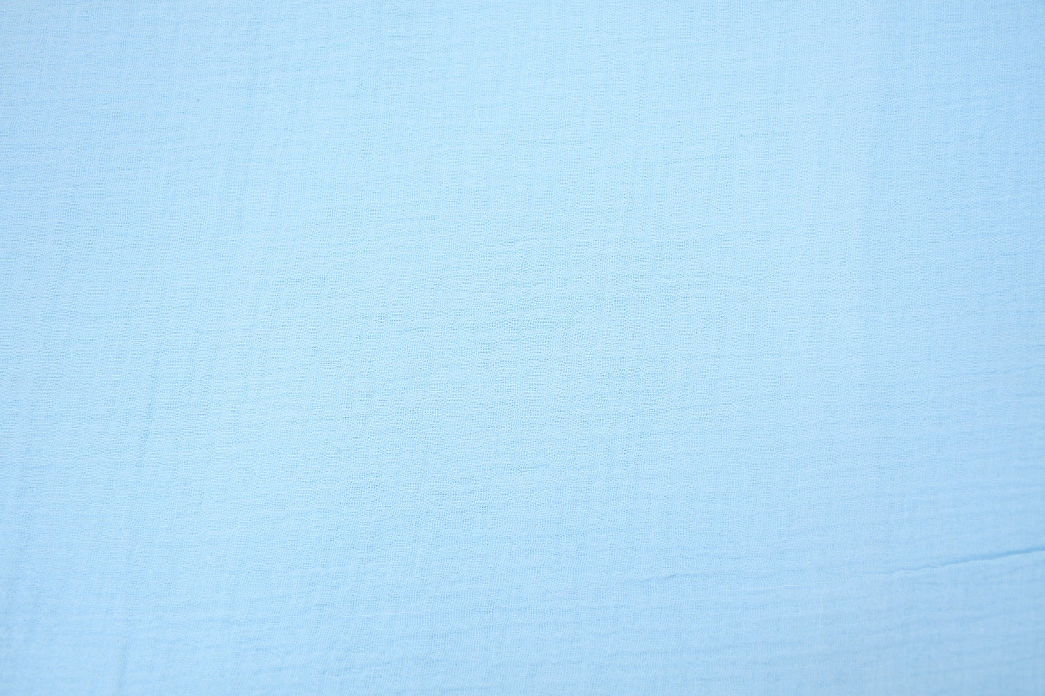 100% Cotton Double Gauze Muslin Fabric - Baby Blue