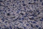 100% Bamboo Poplin Moonlight Petals Print - Classic Cobalt