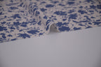 100% Bamboo Poplin Moonlight Petals Print - Classic Cobalt