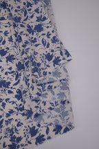 100% Bamboo Poplin Moonlight Petals Print - Classic Cobalt