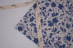 100% Bamboo Poplin Moonlight Petals Print - Classic Cobalt