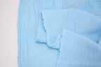 100% Cotton Double Gauze Muslin Fabric - Baby Blue