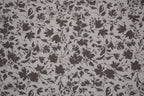 100% Bamboo Poplin Moonlight Petals Print - Muted Taupe
