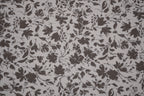 100% Bamboo Poplin Moonlight Petals Print - Muted Taupe