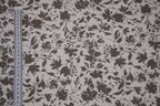 100% Bamboo Poplin Moonlight Petals Print - Muted Taupe