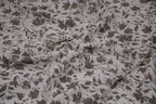 100% Bamboo Poplin Moonlight Petals Print - Muted Taupe