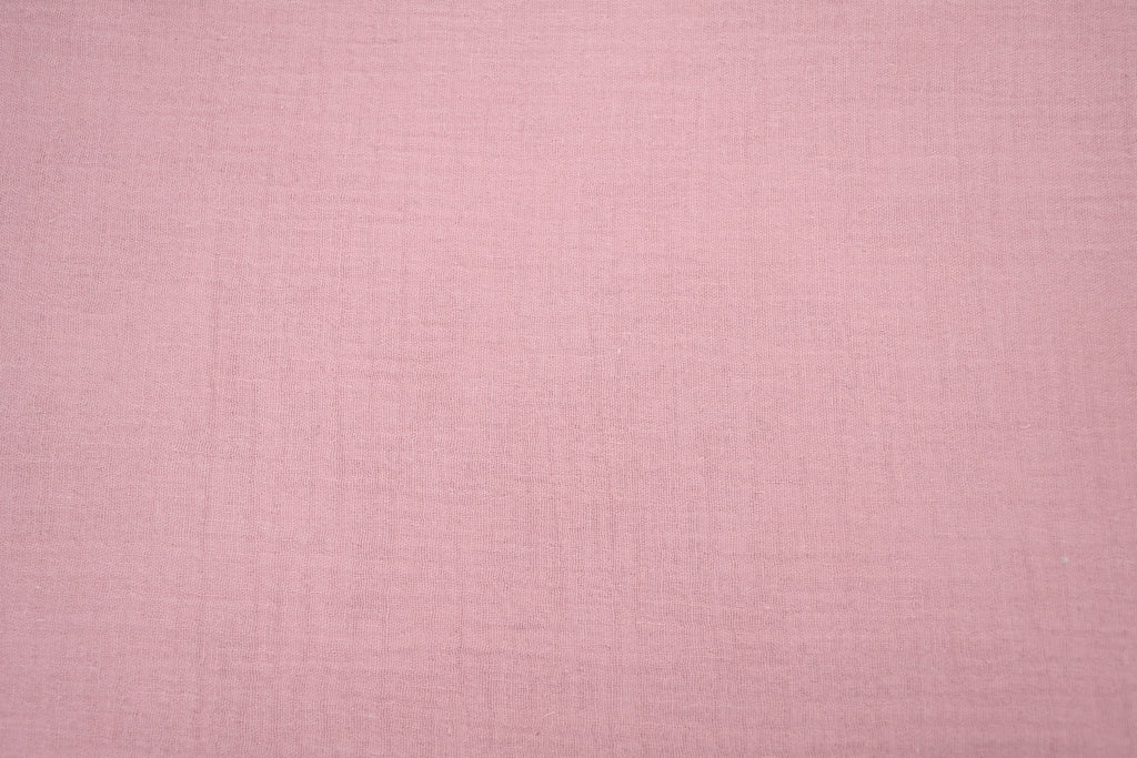 100% Cotton Double Gauze Muslin Fabric -  Ice Pink