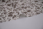 100% Bamboo Poplin Moonlight Petals Print - Muted Taupe