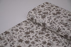100% Bamboo Poplin Moonlight Petals Print - Muted Taupe