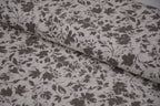 100% Bamboo Poplin Moonlight Petals Print - Muted Taupe