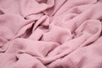 100% Cotton Double Gauze Muslin Fabric -  Ice Pink