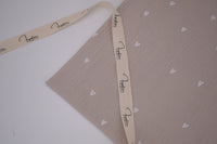 100% Cotton Muslin Double Gauze Print - Confetti Hearts