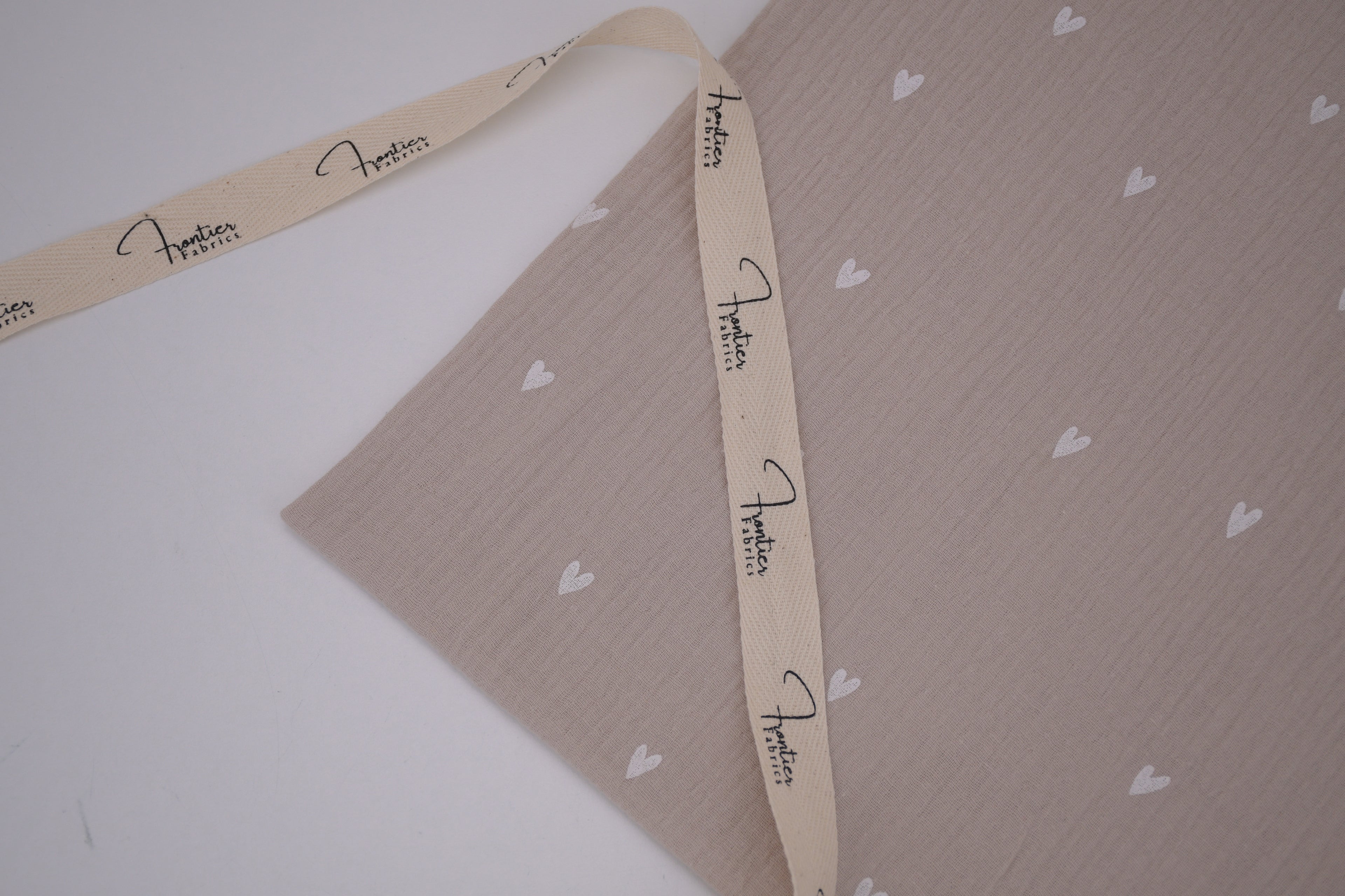 100% Cotton Muslin Double Gauze Print - Confetti Hearts