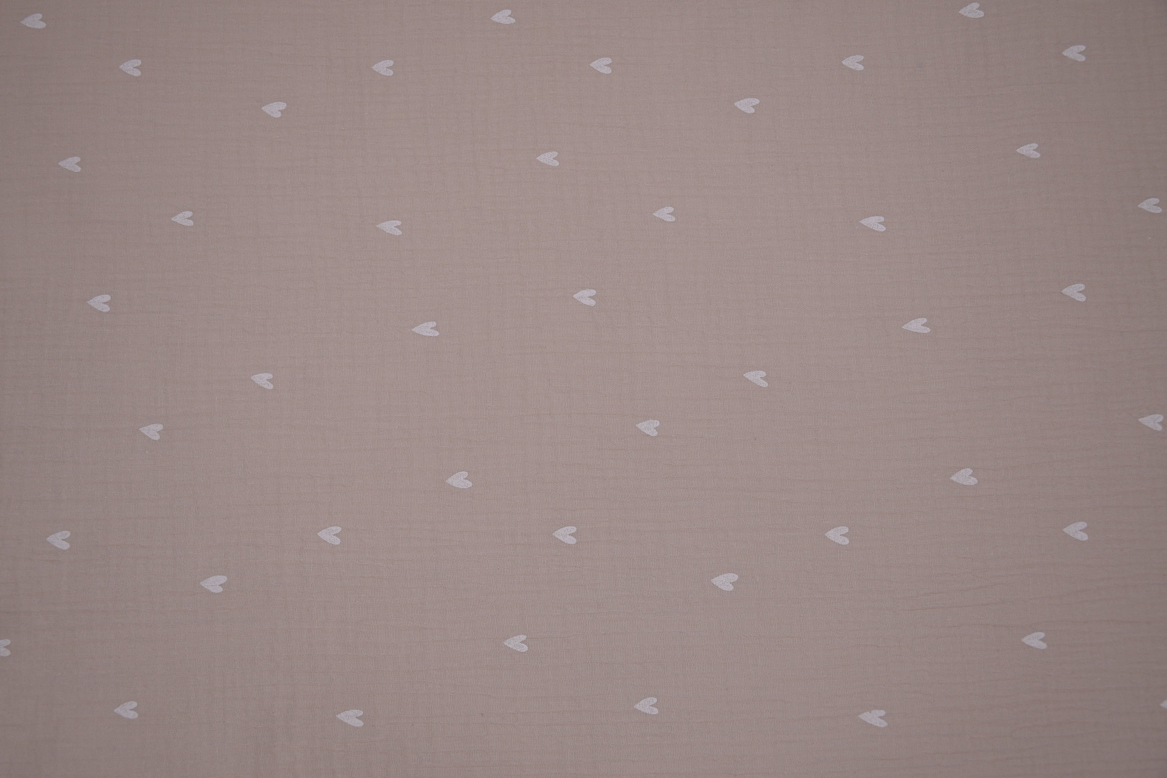 100% Cotton Muslin Double Gauze Print - Confetti Hearts