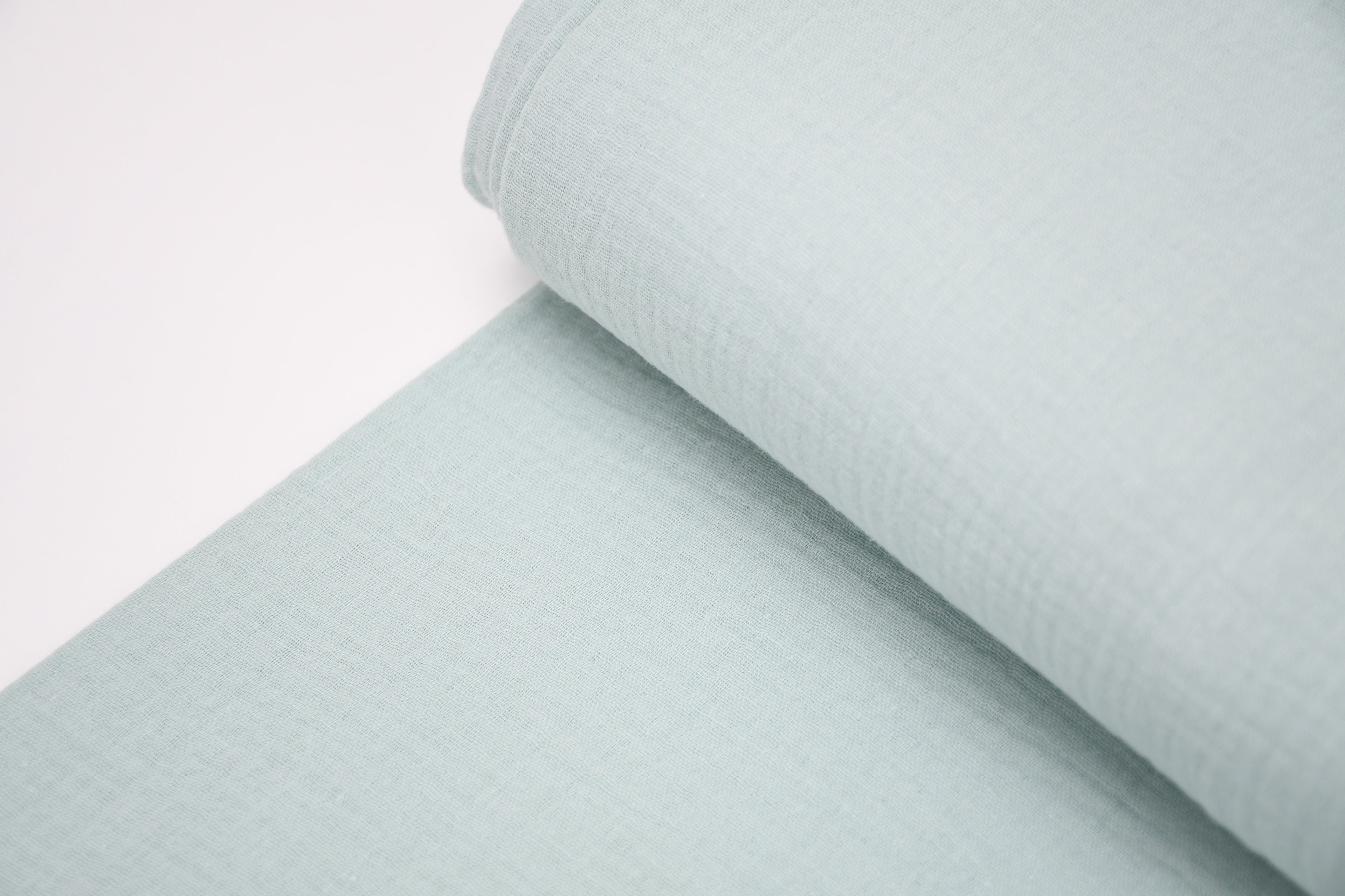 100% Cotton Double Gauze Muslin Fabric -  Sea Green