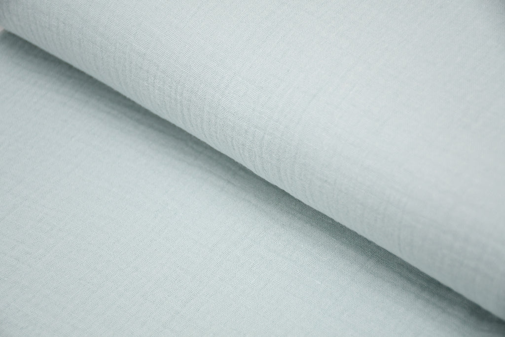 100% Cotton Double Gauze Muslin Fabric -  Sea Green