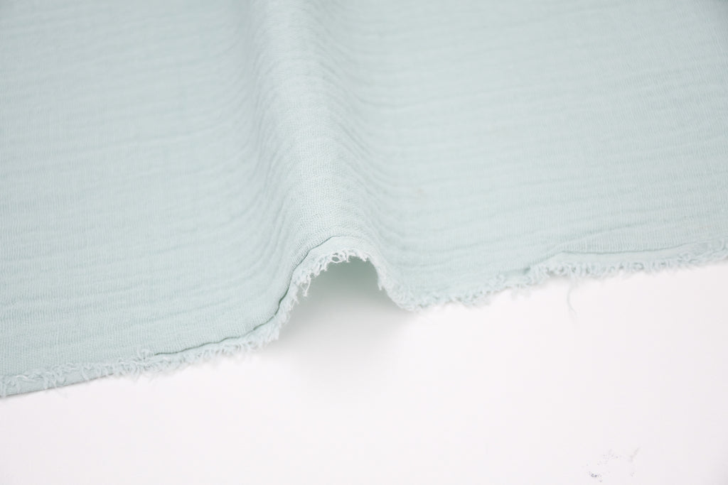 100% Cotton Double Gauze Muslin Fabric -  Sea Green